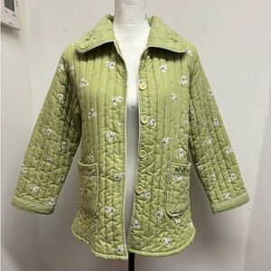 Green Quilted Women's Jacket